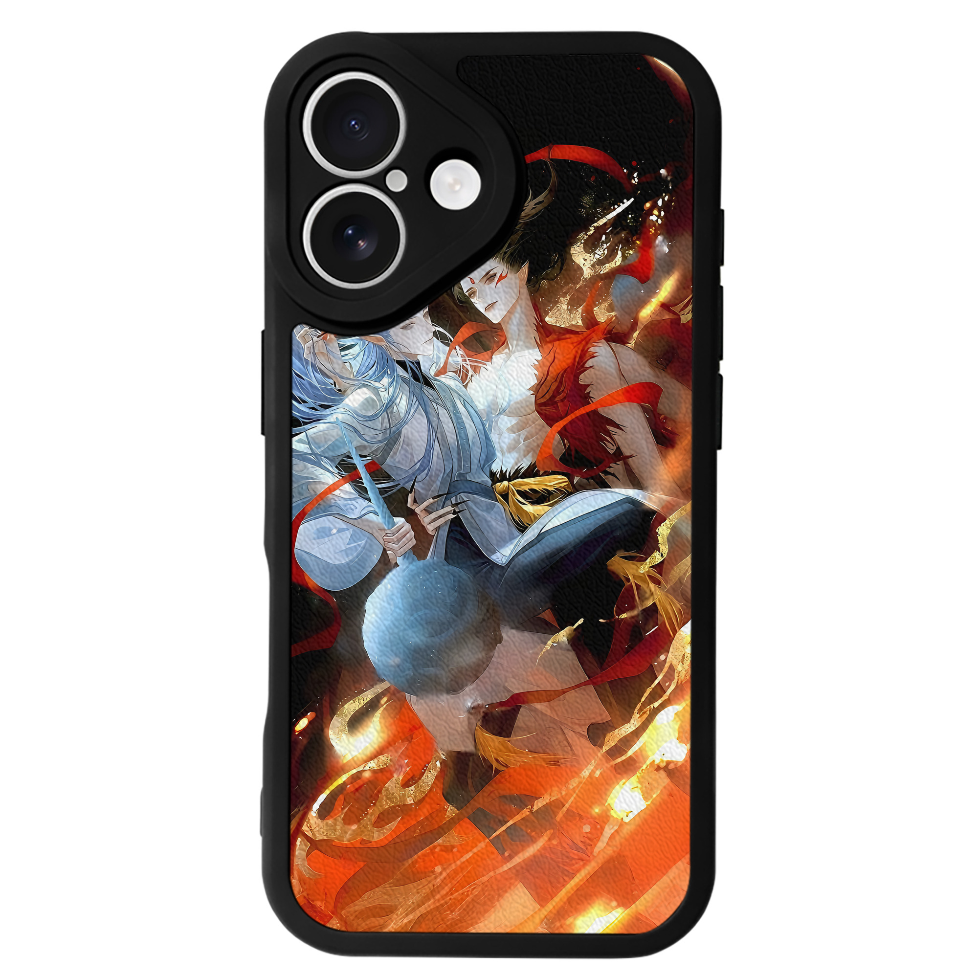 （画像用） Ne Zha 2 ナタ 魔童の大暴れ 【iPhone 16シリーズ対応】シリコンスマホケース（レザー調） 材質：シリコン